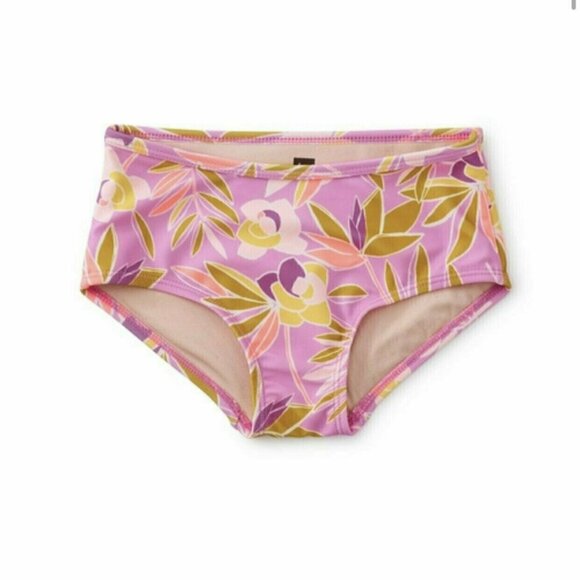 NWT Tea Collection Tankini Bottom Tropical Gardenia Pink Size 8 - Picture 1 of 1